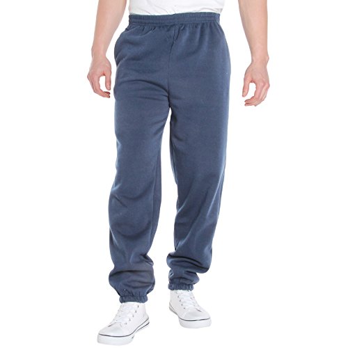 KRISP Pantalón Hombre Chándal Polar, Azul Oscuro (7929), XXL, 7829-DKBLU-XXL