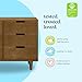 Marley 6-Drawer Dresser - Baby Dresser for Nursery - Kids Bedroom Furniture - Double Chest of Drawers for Toddler Boys and Girls - Versatile Wood Dresser for Living Room, Hallway - Walnut
