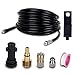 Qooltek Kit de nettoyage de tuyau de vidange de nettoyeur haute pression avec buse à jet et buse à jet rotatif pour Karcher K2 K3 K4 K5 K6 K7 et nettoyeur haute pression Lavor