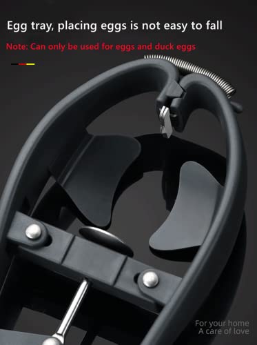 Foto von Eierknacker Edelstahl Eiertrenner Automatischer Eierknacker für rohes Eiweiß Separator Handheld Eieröffner Einfache Eierschalenschneider Kreative Küche Gadget