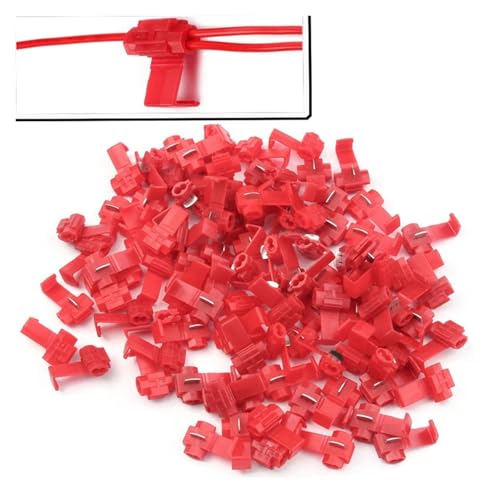 10/20/30/50Pcs Wire Connector Lock Wire Electrical Cable Connector Insulated Quick Splice Terminals Crimp Terminals 0.5-1.5mm2(50PCS)