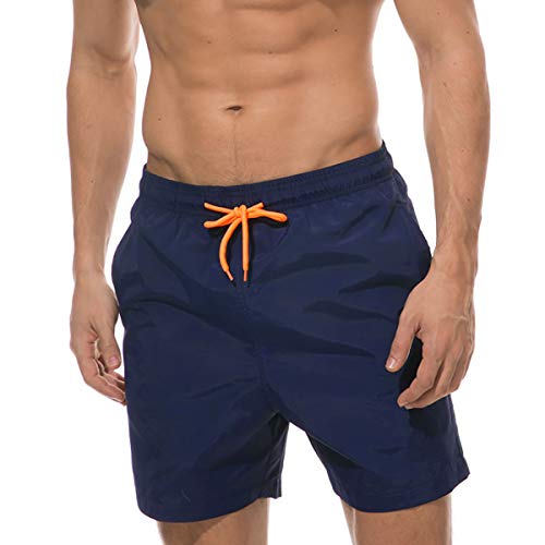 La Mejor Selección de Aca Joe los 5 mejores. 41 Qrity Shorts de Baño para Hombres Pantalones de Playa con Bolsillos Natación Impermeable Secado Rápido Surf Forro de Malla Suave Pantalones Cortos de Playa, Cordón Ajustable,...