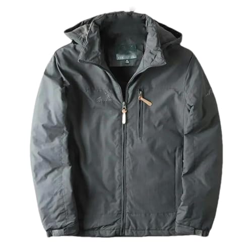 Veste à capuche homme chaude doublée polaire blouson automne printemps