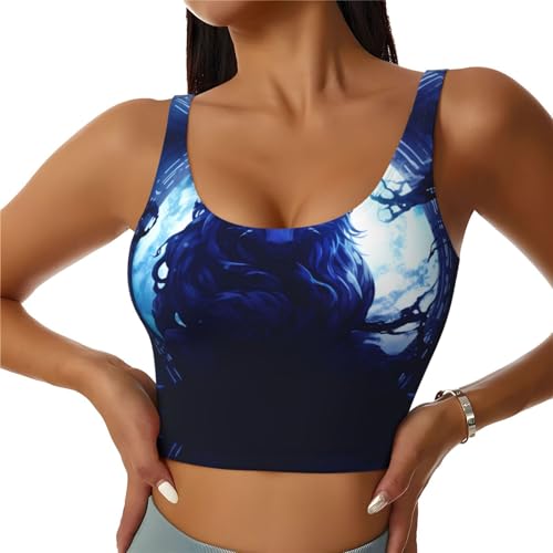 JKIEGOQ Mysterious Totoro - Chaleco deportivo para mujer, para yoga, entrenamiento, fitness, camiseta deportiva sin mangas, Negro -, M