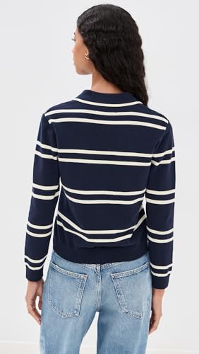 State & Lake Women's Long Sleeve Striped Polo3