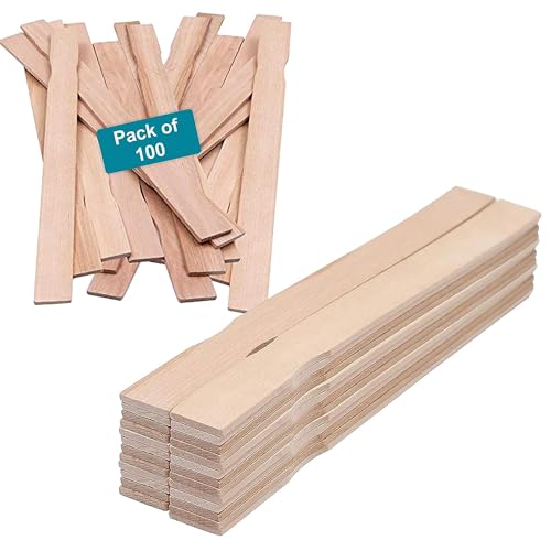 14" Wooden Paint Paddles - Mixing Sticks -Epoxy Stirrers- Pack of 100ct