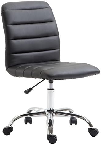 EdgeMod Polox Task Chair in Vegan Leather, Black