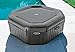 INTEX 28433EP PureSpa Bubble Deluxe Spa Set: Includes Energy Efficient Spa Cover – 120 Bubble Jets – Octagonal Design – 4 Person Capacity – 71