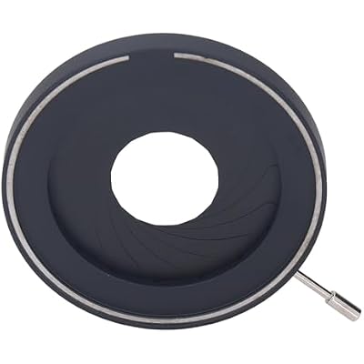 Lens Diaphragm, 250mm Microscope Iris Adapter Adjustable Iris Aperture DiaphragmAperture Adjustable Lens Diaphragm Optical Diaphragm for Camera Optical Instruments