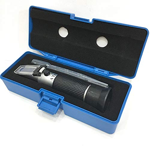 Refractometer For Grape Wine Brewing, Measuring Sugar Content In Original Grape Juice And Predicting The Wine Alcohol Degree, Dual Scale Of 0-40% Brix & 0-25% Vol Alcohol, Wine Making Kit #TOP4