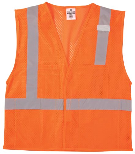 Ml Kishigo 1084 Ultra-Cool Polyester Velcro Front Multi Pocket Vest, Large, Orange (1084 L) #TOP20