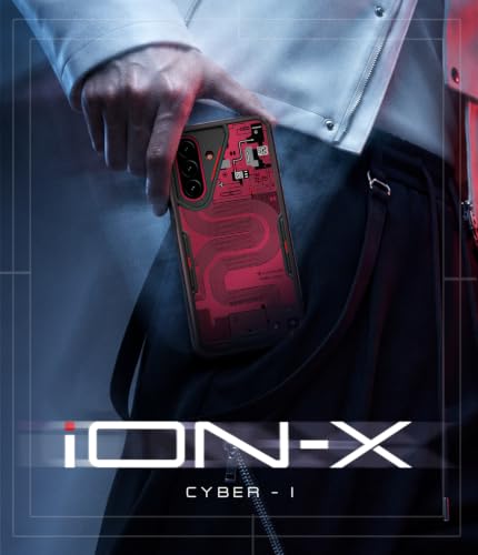Image of KAPAVER iON-X Back Cover Case Compatible with Samsung Galaxy A27 5G / M47 5G / F70 Pro (TPU + Poly Carbonate | Cyber-i Smoke Black)