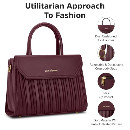 Image of Lavie Signature Women's Austin Satchel Bag | Satchel Handbag for Work | Ladies Purse | Stylish Shoulder Bag | Gift for Women