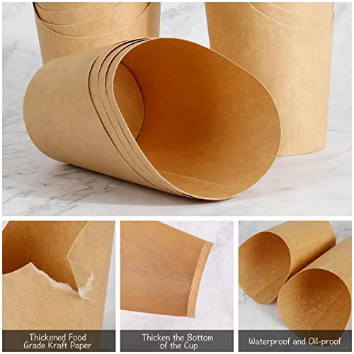 Bubble Waffle Bags, Stars, 50 Pieces, 14 oz Snack Containers, Chips Bags, Paper Popcorn Bags, Bubble Waffle Iron Cups for Take Party, Frozen Dessert, Baking Cakes - Image 7