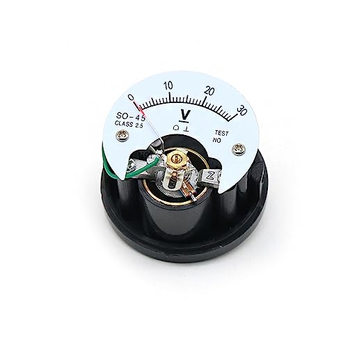 Voltmètre analogique SO-45 5V CC voltmètre pointeur rond