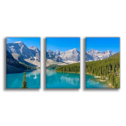 Poster toile Lake Moray 50x75cm grand tableau paysage décoration chambre adulte