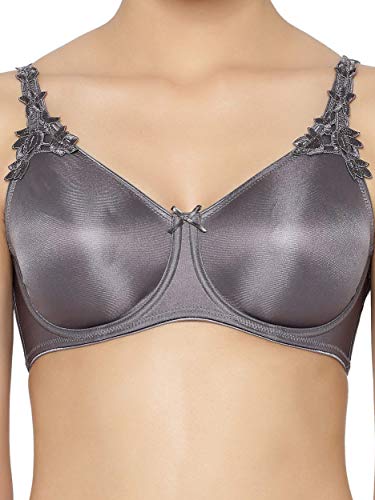 Image of Triumph Minimizer Women Bra Wired Non Padded High Support Big Cup Lingerie Visual Bust Reduction Comfort Bra Floral Lace Full Coverage Shapewear Wide Straps & U-Back Support Pack of 1