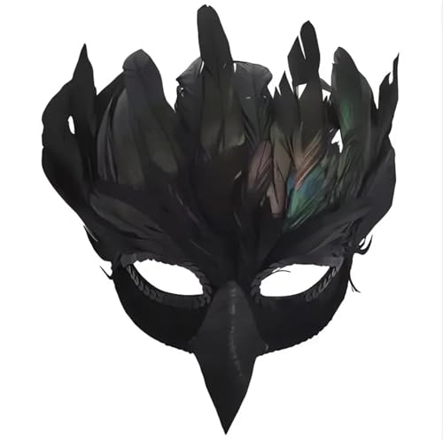 Masque en plumes de bal masqué pour sublimer votre costume d'Halloween