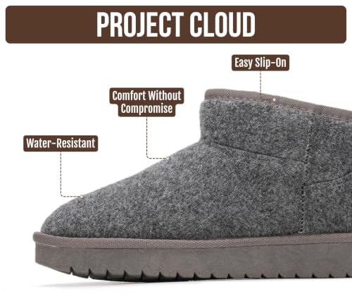 Image of Project Cloud 100% Genuine Leather Comfortable Womens Ankle Boots | Water Resistant Memory Foam Insole Winter Shoes - Trendy Footwear Outdoor Fall Shoes for Women - Winter Boots for Women