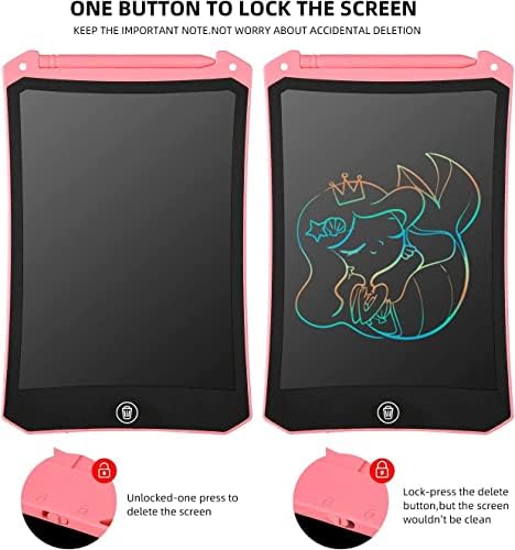 cimetech 2 Pack LCD Writing Tablet for Kids Toys, Colorful Screen Doodle Board Electronic Digital Handwriting Drawing Pad, Educational Learning Gift for 3-12 Years Old Boys Girls, 8.5Inch (Blue&Pink) 4 41YegdmAXiL. AC