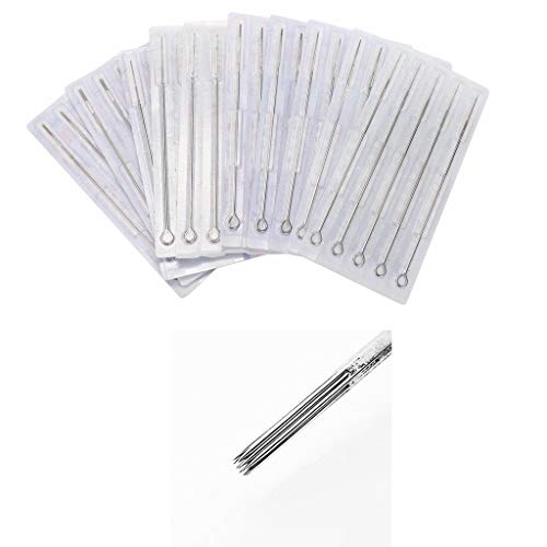 Tattoo Needles,New Star Tattoo Box Of 50PCS #12 18RS Round Shader Premade Sterile Tattoo Needles Supply