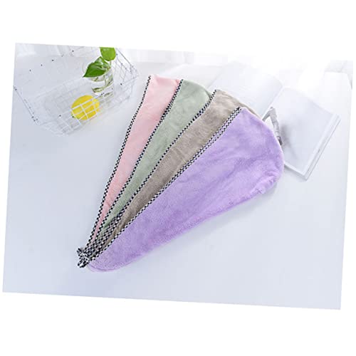 Balacoo 2 Peças De Microfibra Envoltório De Cabelo Absorvente Turbante Toalha Seca De Cabelo Toalha