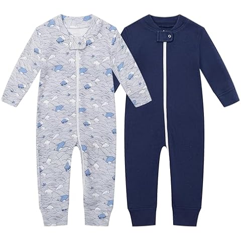Owlivia Organic Cotton Baby Boy Girl Zip Up Sleep N Play Cover