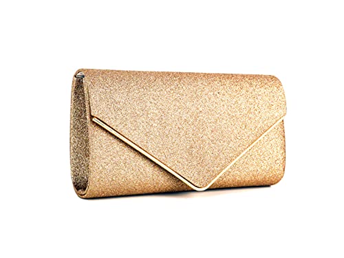 Nodykka NDK2016CHAMPAGNE Clutch Purses For Women Evening Bags Sparkling Shoulder Envelope Party Cross Body Handbags thumb #1