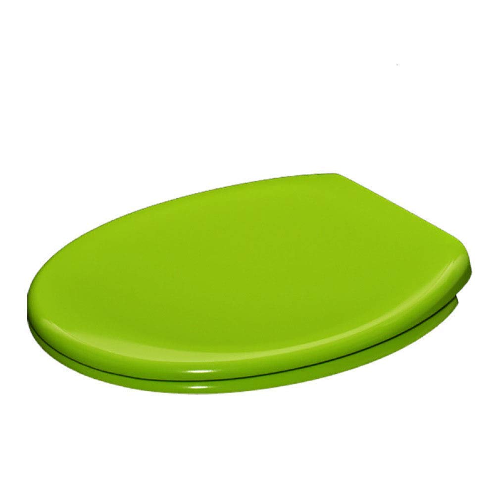 Toilet seat， Toilet seat Cover Seat O Type Cover with Cushioning Urea-Formaldehyde(Grün)