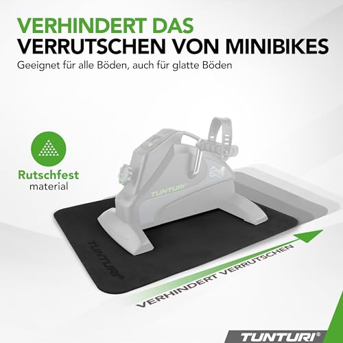 Tunturi Bodenschutzmatte für Stepper - Mini Bike - Beintrainer - Geräusche und Schall dämpfend - Anti-Rutsch