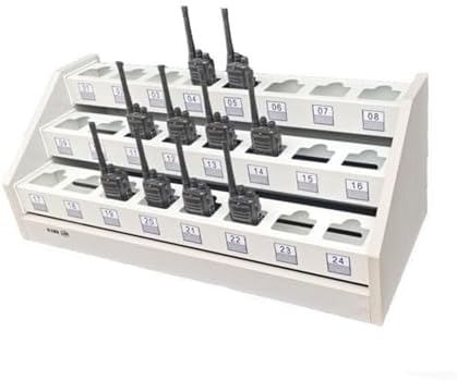 Universal Handheld Radio Holder - Wall Mounted Storage Cabinet for Walkie-Talkies & Two Way Radios - Microphone Hanger for Easy Access & Organization - 80.5x22x20cm, Durable, Space-Saving Solution