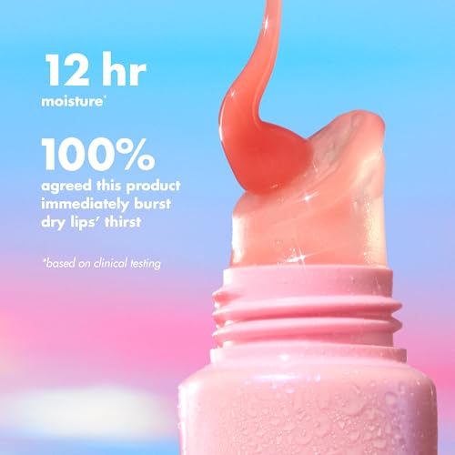 Image of e.l.f. SKIN Thirst Burst Lip Treatment, Sheer Guava | Hydrating Lip Balm Moisturizer for Plumping & Relieving Dry Lips, Vegan & Cruelty-Free, Guava