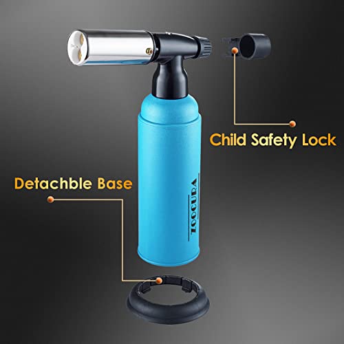 Zoocura Big Butane Torch, Adjustable Double Flames Blow Torch Refillable Industrial Butane Torch Multipurpose For Soldering Baking Welding Diy Crafts (Gas Not Included) #TOP4