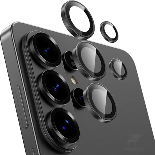 Image of WonRia Zero Feel - Camera Lens Protector Ring for Samsung Galaxy S26 Ultra 5G Camera | Metal Aluminum Alloy Rings | Military-Grade Shatterproof | Black