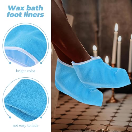 Cubiertas de cera para pies reutilizables para spa miniatura 5