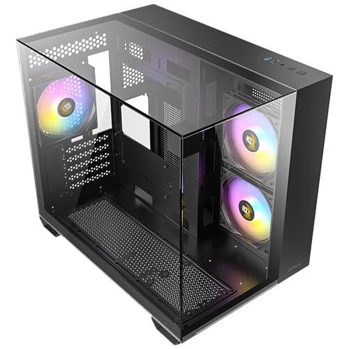 Antec Gabinete CX600M Trio ARGB, Mini Tower, Micro-ATX, ITX, 3X Vent ARGB, Sin Fuente, Negro