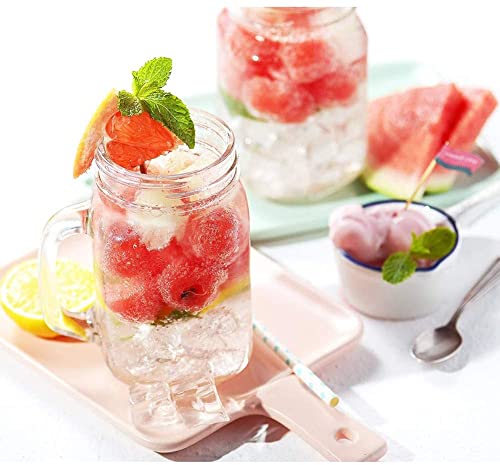 Ice Cube Trays With Lids Bpa Free, 4 Pack Easy Release Silicone Ice Cube Trays For Freezer 84 Sphere Ice Tray With Stackable No Spill Lids, Dishwasher Safe, Blue & Green #TOP4