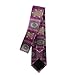 MZERSE Fashion Neckties Mens Shirt Uniform Skinny Tie for Business Holiday Necktie Purple Paisley Mandala