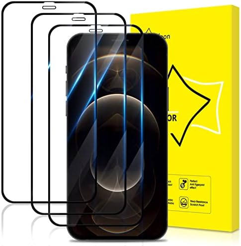 GiiYoon 2+3 Pack Screen Protector for iPhone 14 Pro Max with 3 Pack Tempered Glass Screen Protective Film and 2 Pack Camera Lens Protector-Bubble Free High Definition Ultrasonic Fingerprint