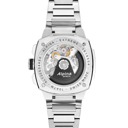 Image of Alpina Men's Alpiner Extreme Swiss Made 3-Hand Chronograph Automatic Watch, 62 Hour Power Reserve, Stainless Steel, Sapphire Crystal, 41mm, 100M Water Resistant