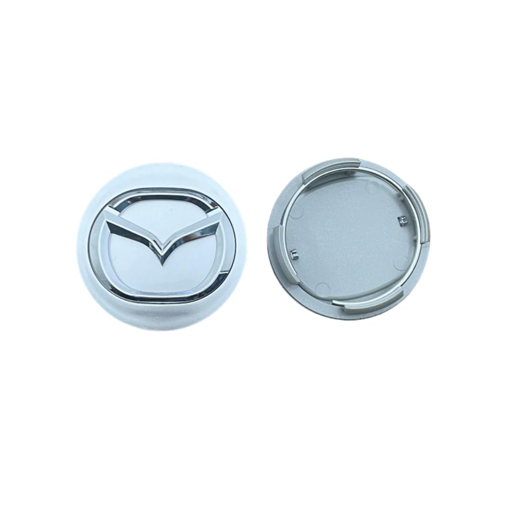 4 Cache-moyeux Pour Mazda CX-3 (2018-2023) - ABS Argenté, 52 Mm, étanches, Anti-poussière - Pour Jantes