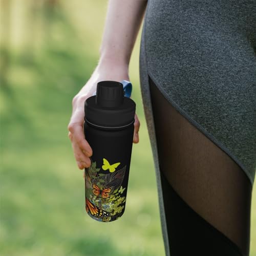 Bouteille isotherme papillon 532 ml étanche pour vos séances de gym - 8