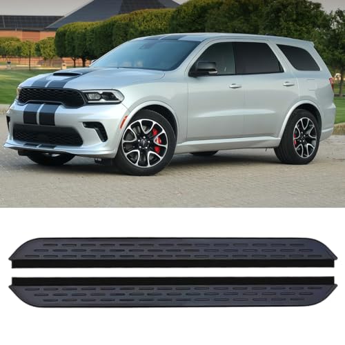 Estribos laterales de aluminio negro para Dodge Durango