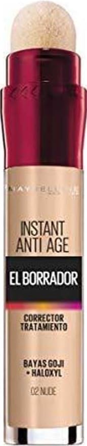 Maybelline New York Instant Anti-Age Corrector de Ojeras, 02 Nude