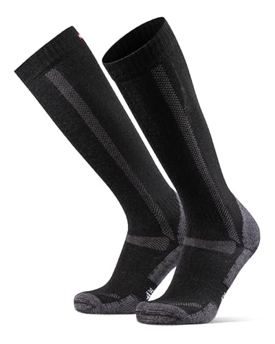 DANISH ENDURANCE Kniehohe Merino Wandersocken, Lange Kniestrümpfe, Unisex,...