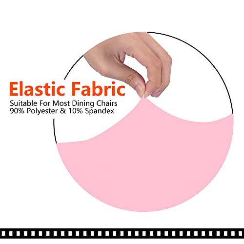 Image of SARAFLORA Pink Office Chair Covers Stretch Washable Computer Chair Slipcovers for Universal Rotating Boss Chair Large Size
