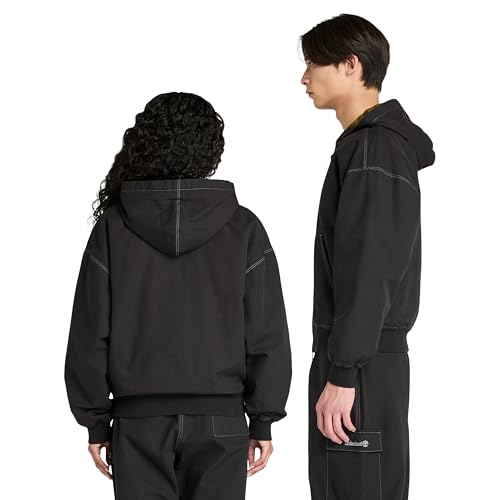 Timberland Men's Washed Duck Canvas Hooded Bomber4