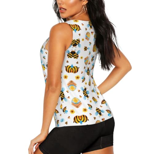Camiseta sin mangas con estampado animado y espalda tipo nadadora 4