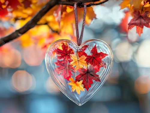 Cadeau femme broderie diamant feuilles d'automne pour loisir créatif
