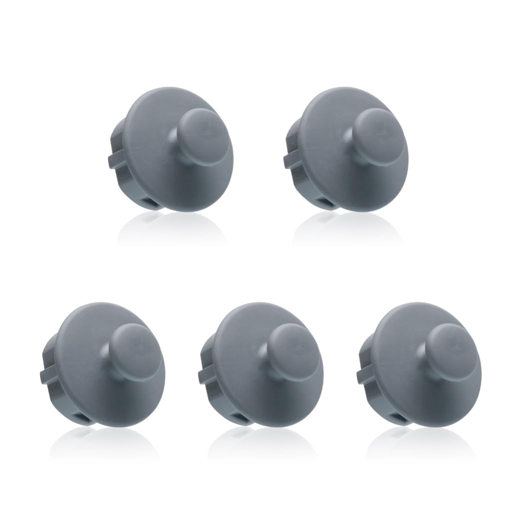 SAUBA Steckdosenschutz DODO mit Haken | 5er Pack Steckdosenabdeckung grau | Steckdosensicherung Kinder | Handtuchhalter ohne Bohren für Schutzkontaktsteckdosen| Schuko-Steckdose Typ C,F,K